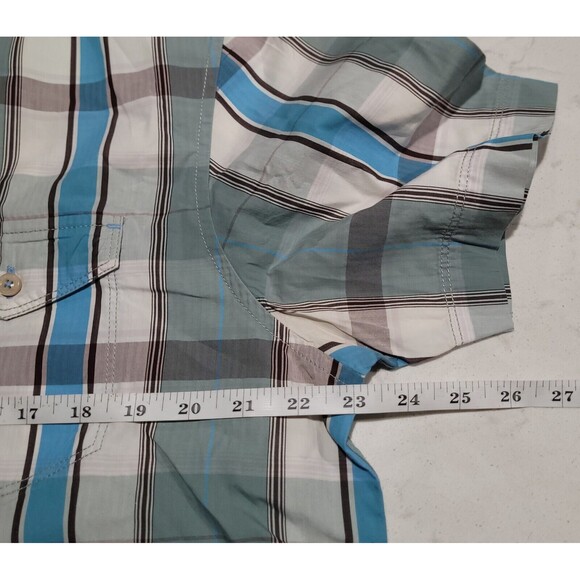 Tommy Bahama Sahara Sun Fade Island Crafted Plaid Dust Gray $128 MSRP Aloha NWOT - Picture 4 of 12